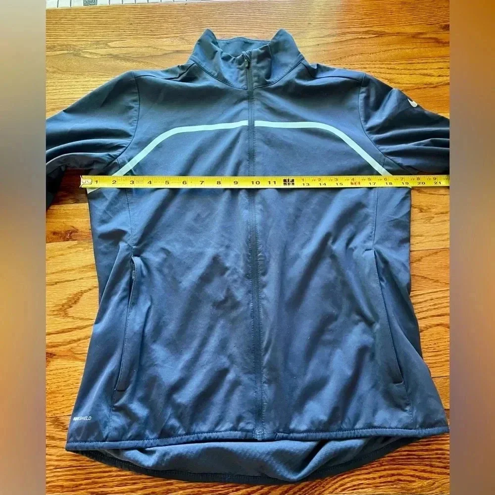 NIKE shield women’s zip up sporty jacket size small - blue